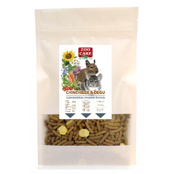 ZOO CARE Complete Formula krmivo pre inilu a osmka degu 300 g