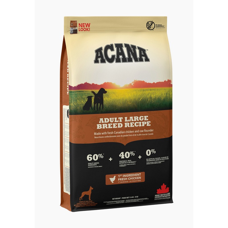 Acana Heritage adult large breed  17 kg granule pre dospelch psov