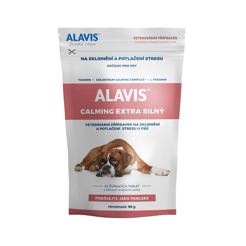 Alavis Calming Extra silný žuvacie tablety pre psov 96 g