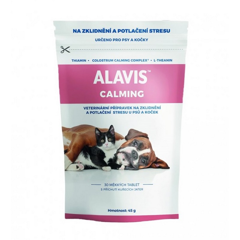 Alavis Calming mkk tablety pre psy a maky 45 g