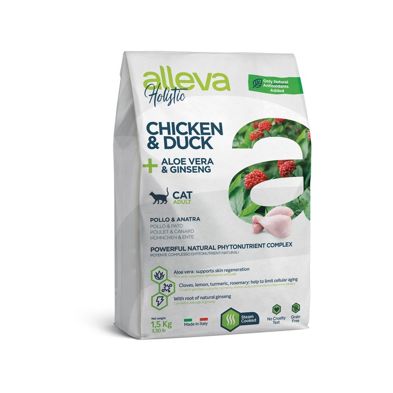 Alleva Holistic cat adult chicken and duck granule pre dospelé maèky 0,4 kg