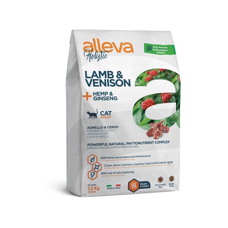 Alleva Holistic cat lamb and venison adult granule pre dospelé mačky 0,4 kg