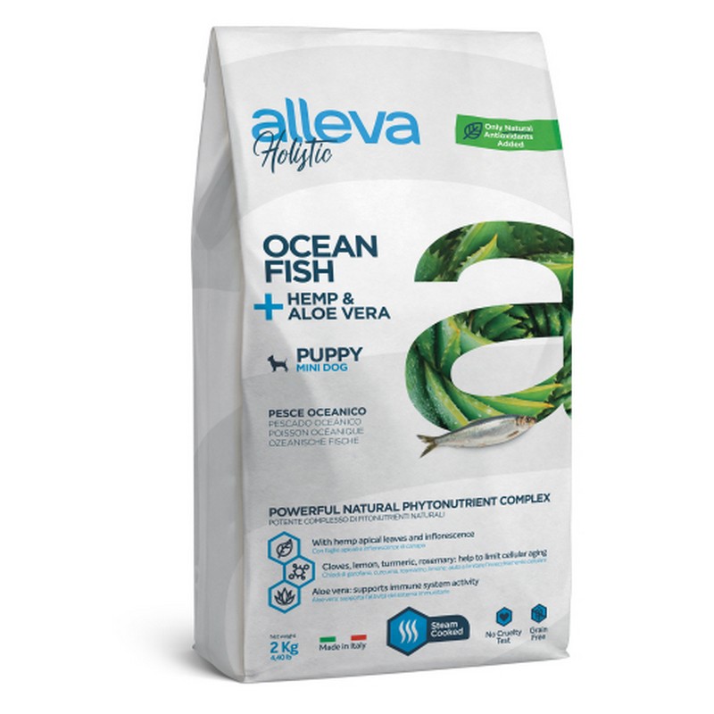 Alleva Holistic dog ocean fish puppy mini granule pre psov 2 kg
