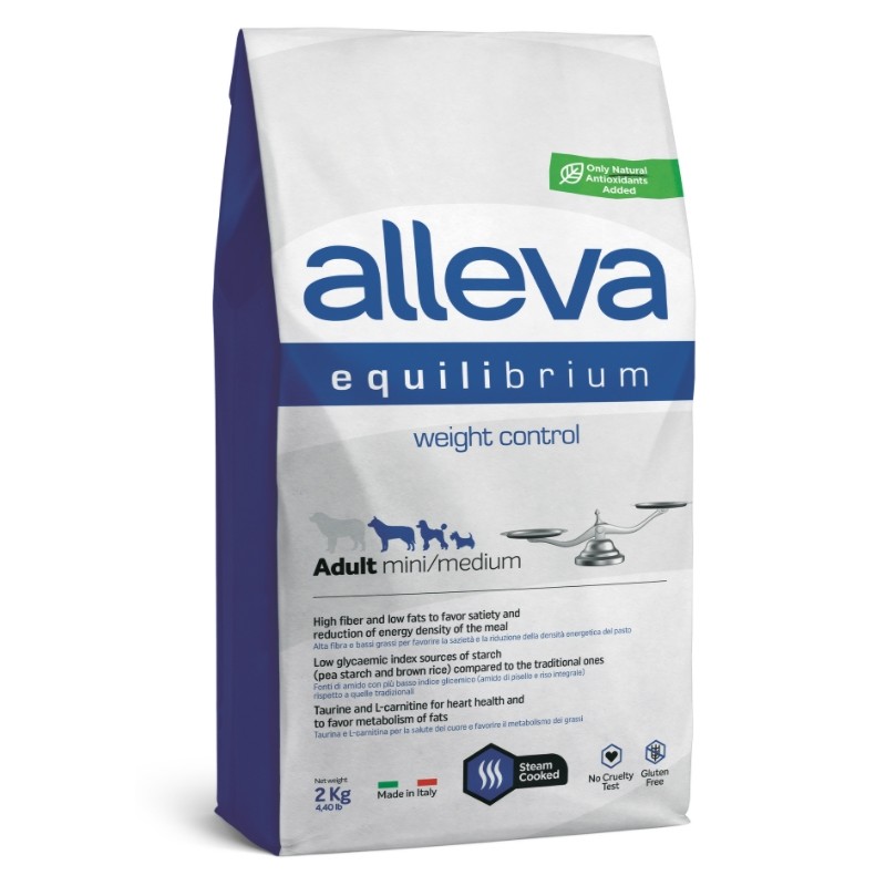 Alleva SP EQUILIBRIUM dog adult weight control mini & medium 2 kg