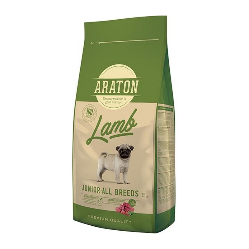 Araton dog junior lamb granule pre teniatka 15 kg