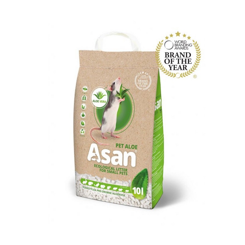 Asan pet aloe vera ekologick podstielka pre hlodavce 10 l