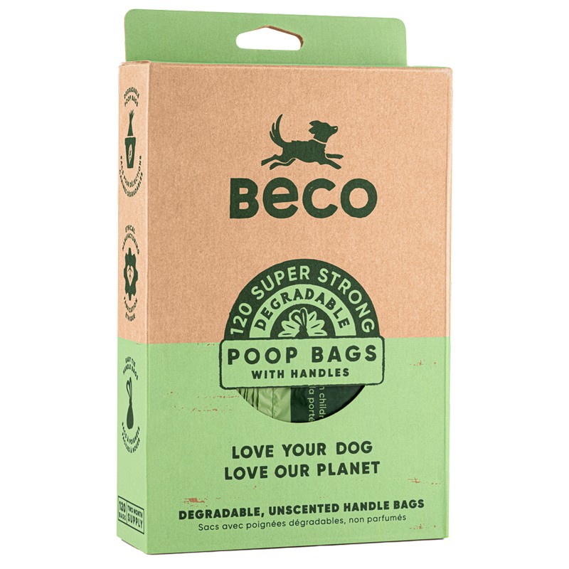 BecoThings ekologické vrecká na exkrementy s uškom 120 kusov