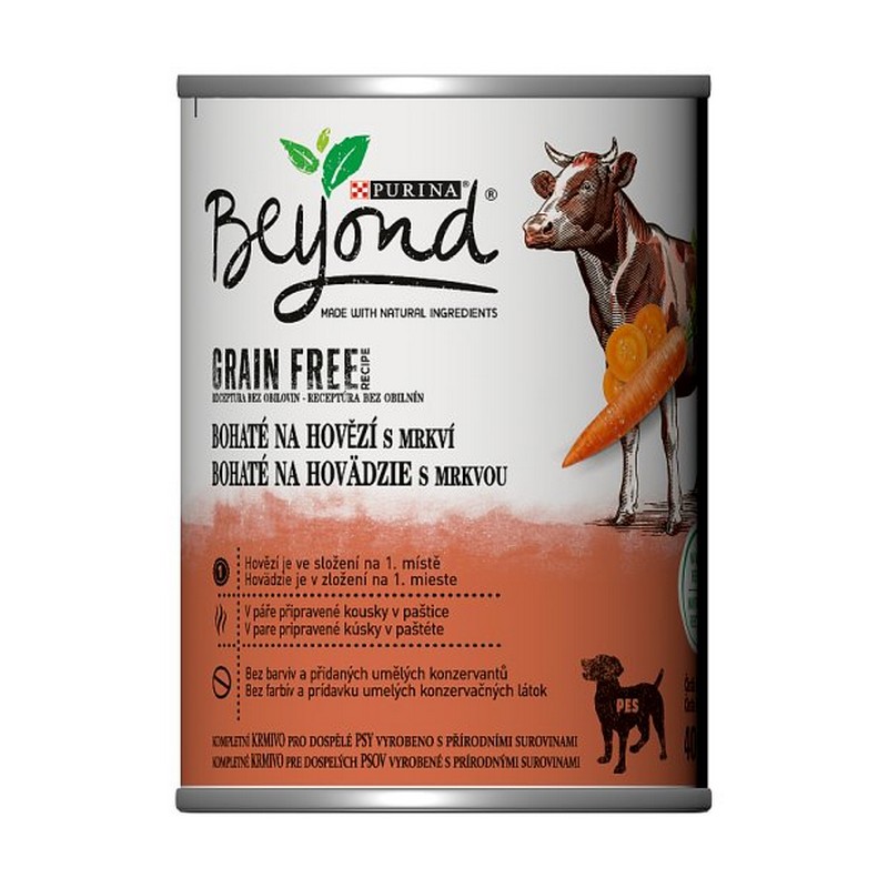 Beyond grain free mäsová konzerva s hovädzím 400 g