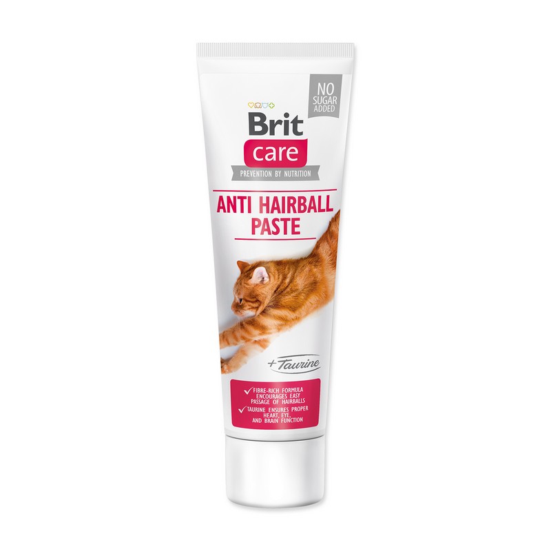 Brit care cat paste antihairball 100g