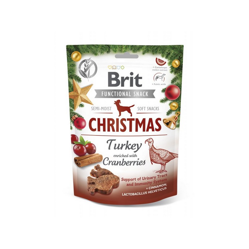 Brit Care CHRISTMAS funkn pamlsky pre psov s morkou 150 g