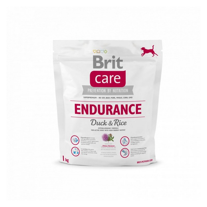 Brit Care Endurance pre psov Duck & Rice 1 kg