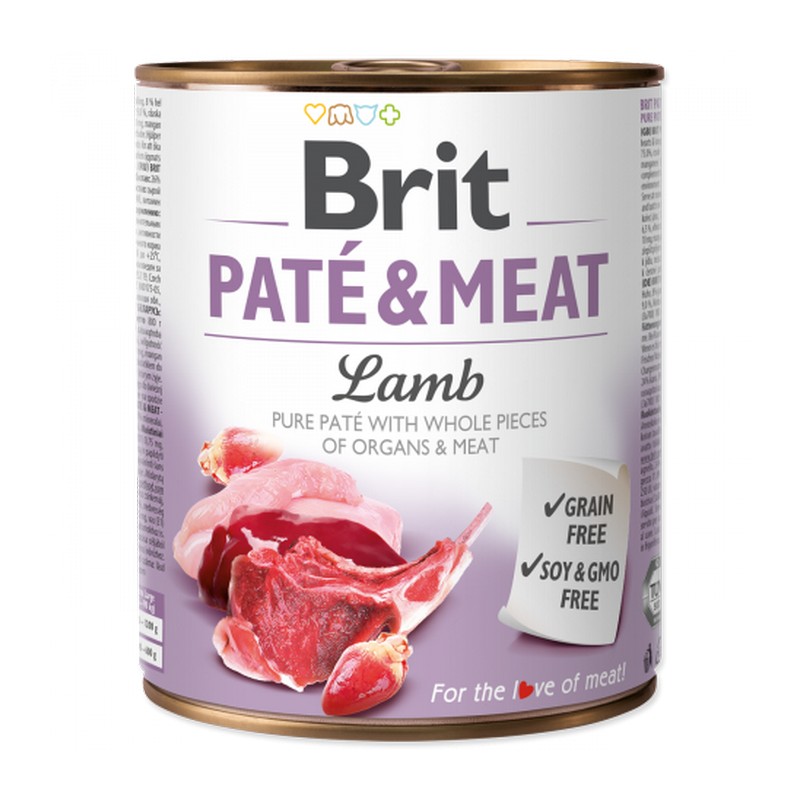 Brit Paté & Meat Lamb 800g konzerva pre psov