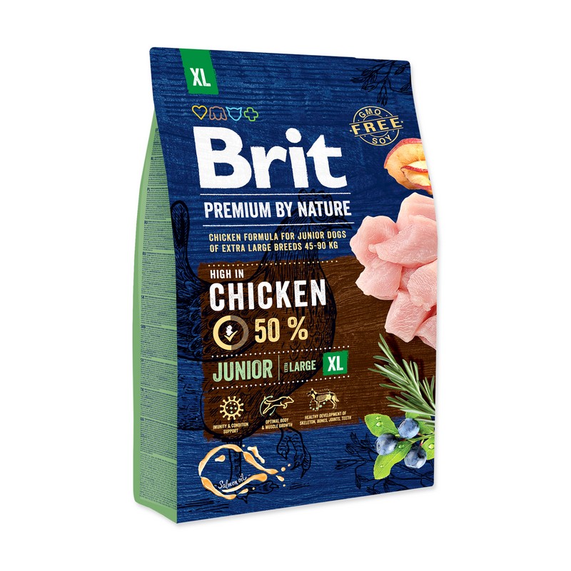 Brit Premium by Nature dog junior extra large XL chicken 3 kg