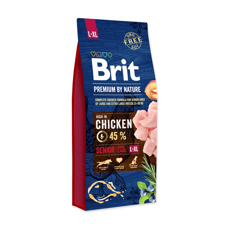 Brit Premium by Nature dog senior L + XL chicken 15 kg