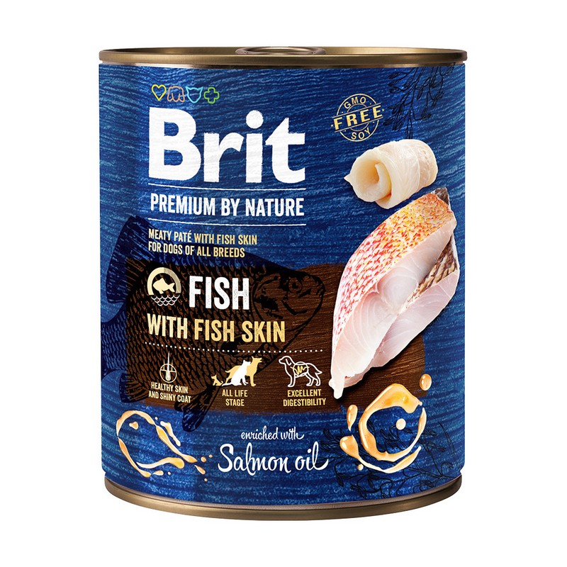 Brit Premium by Nature Fish with Fish Skin 800 g konzerva pre psov