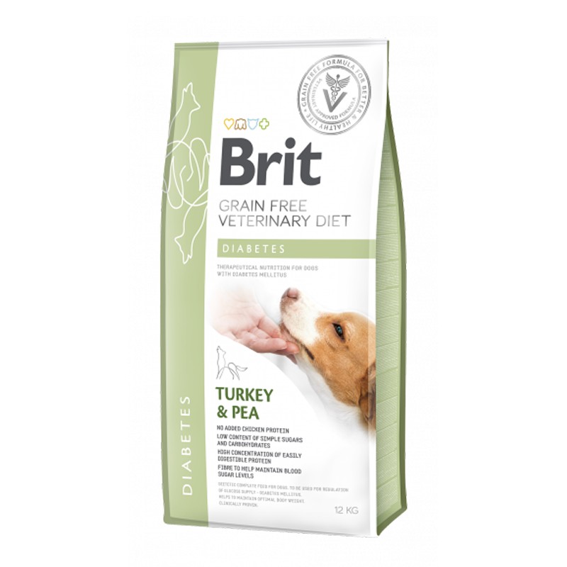 Brit Veterinary Diets GF dog Diabetes 12 kg