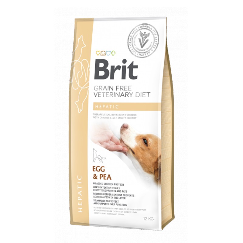 Brit Veterinary Diets GF dog Hepatic 12 kg