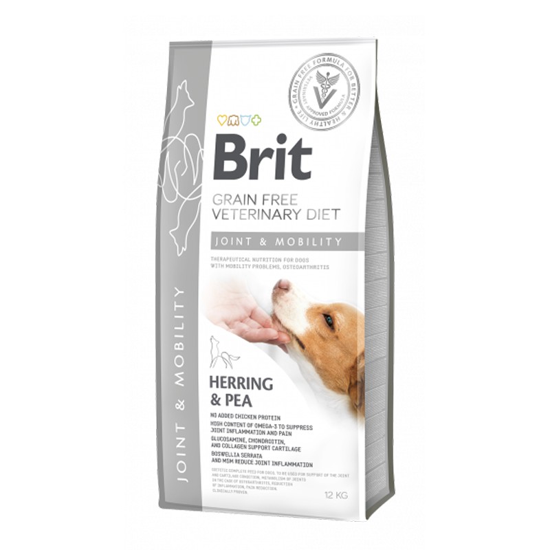 Brit Veterinary Diets GF dog Mobility 12 kg