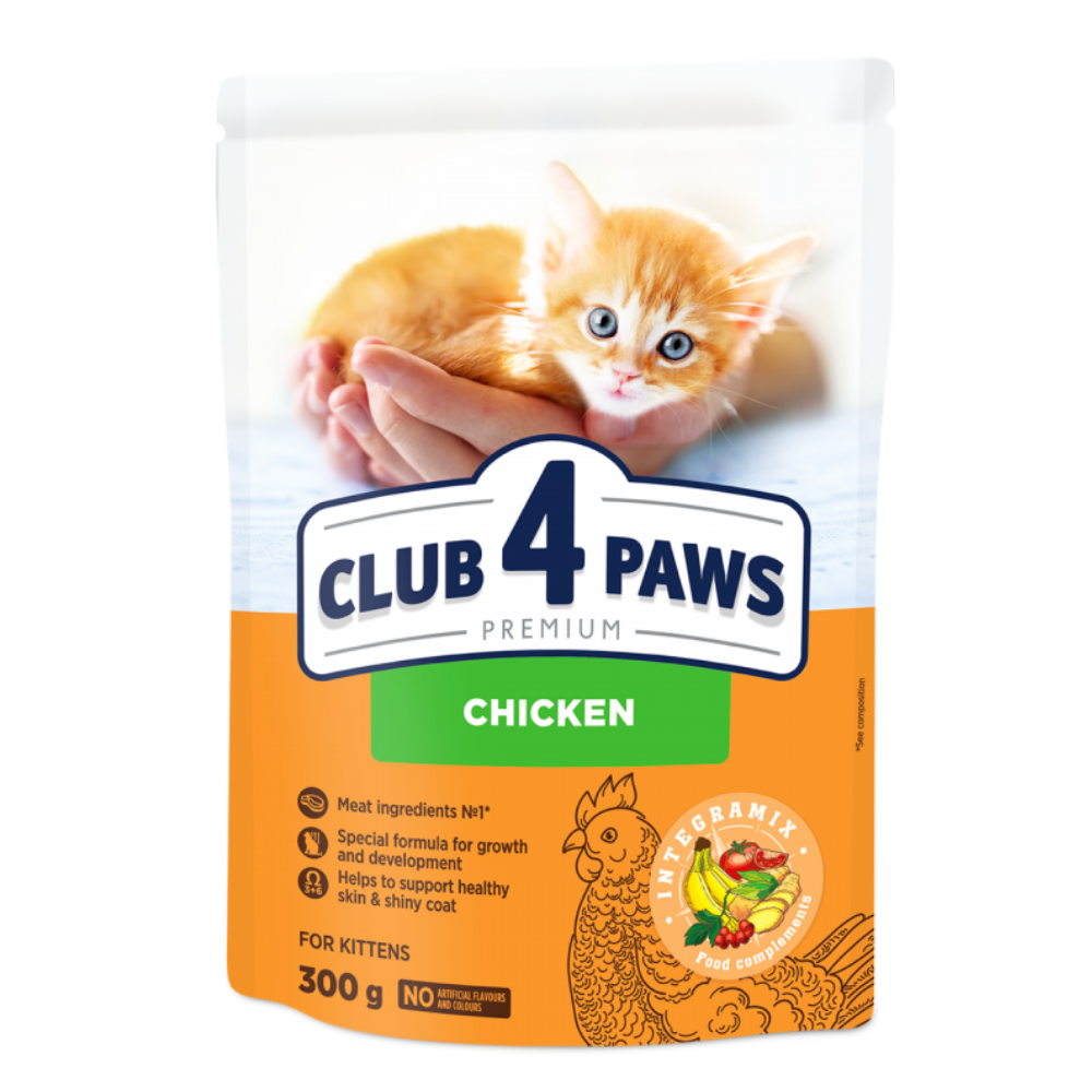 CLUB 4 PAWS Premium pre maiatka "Kura" 300 g