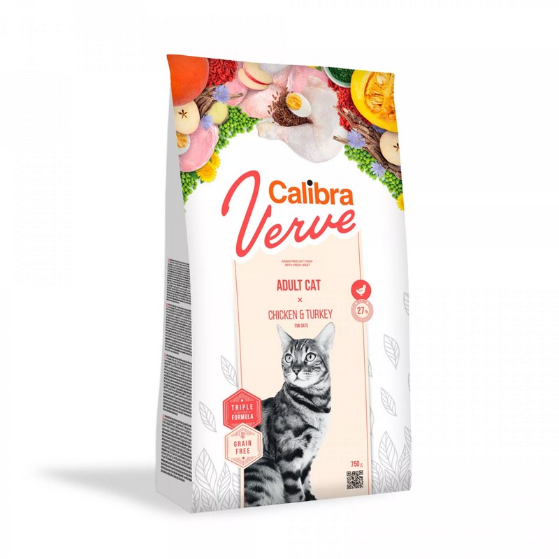 Calibra cat Verve adult chicken and turkey granule pre mačky 3,5 kg