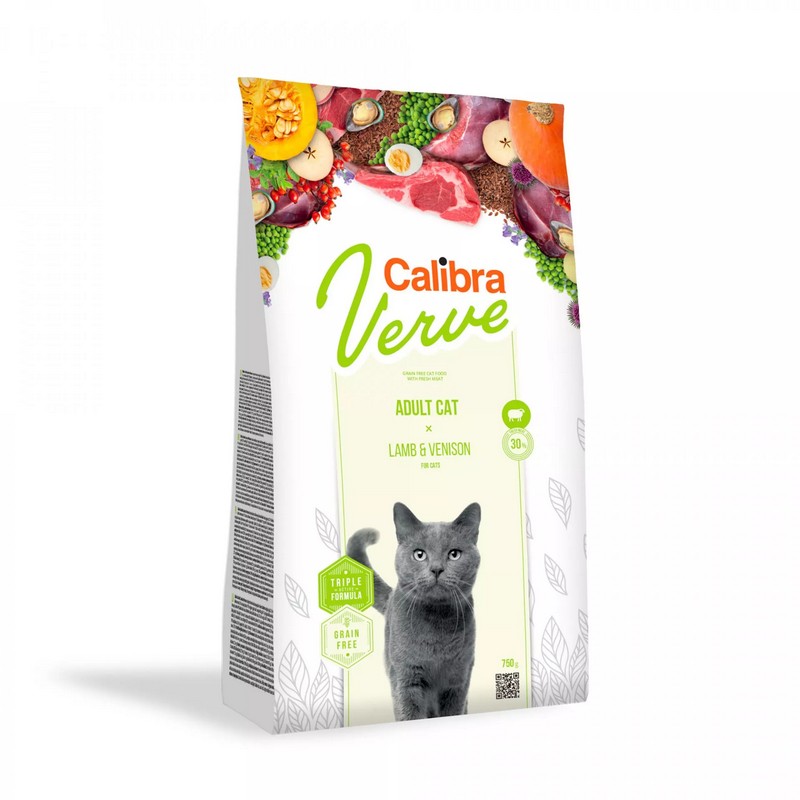 Calibra cat Verve adult lamb and venison 8 + granule pre mačky 3,5 kg