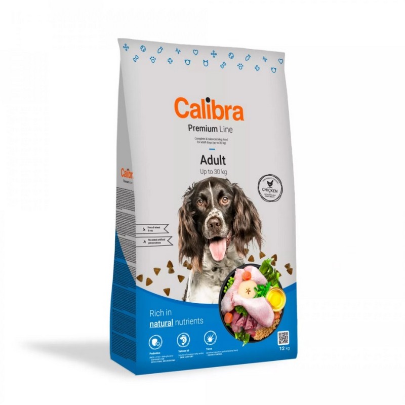 Calibra dog premium line Adult chicken granule pre dospelých psov 12 kg