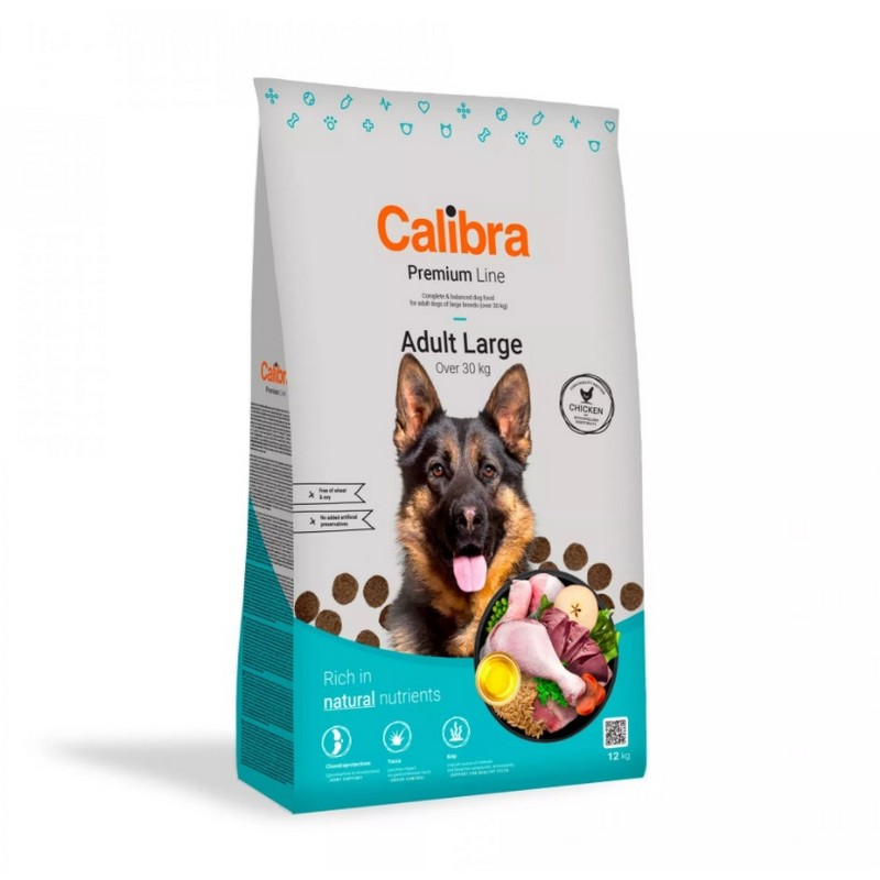 Calibra dog premium line Adult large chicken granule pre psov 12 kg