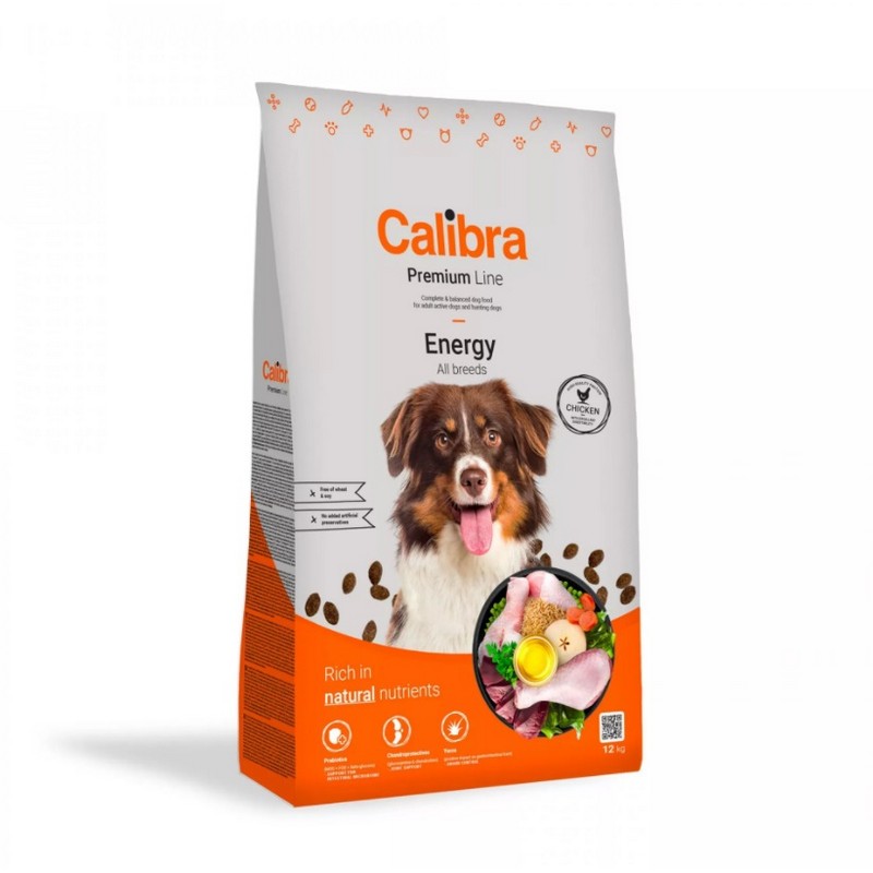 Calibra dog premium line Energy chicken granule pre psov 12 kg