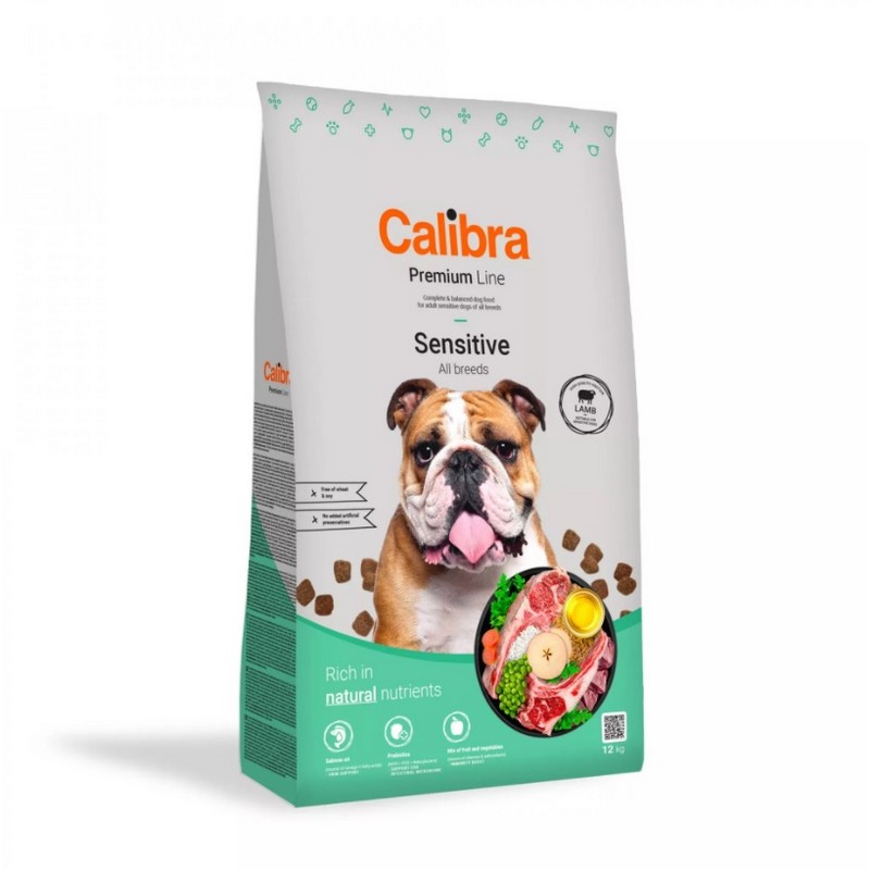 Calibra dog premium line Sensitive lamb granule pre dospelých psov 12 kg