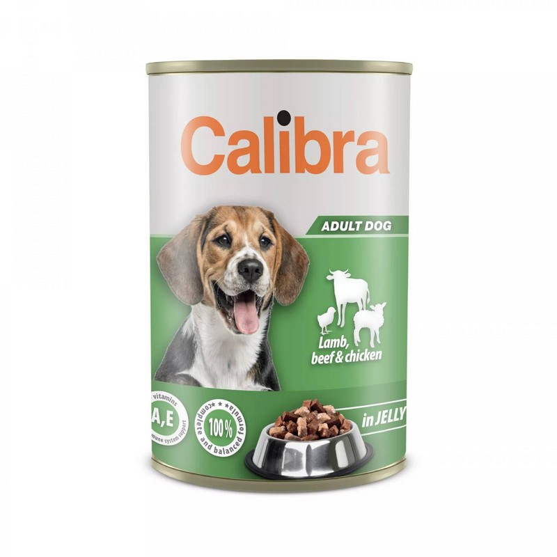 Calibra konzerva pre psov jaha a hovdzie a kura v el 1240 g