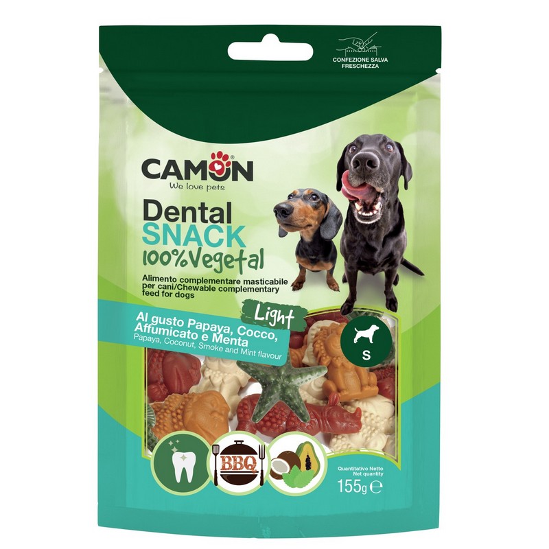 Camon dentálne vegetariánske pochúťky pre psov Mix tvarov S 155g