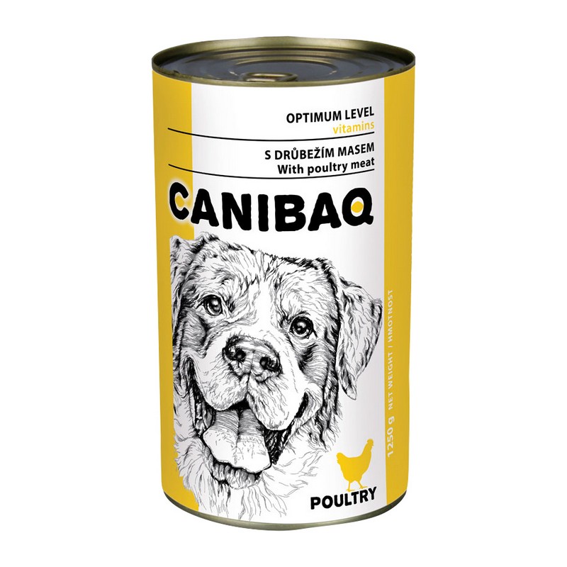 Canibaq Classic konzerva pe psov hydinová 1250 g