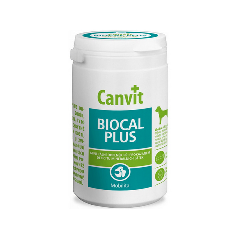 Canvit Biocal Plus 1 kg minerálny doplnok krmiva pre psov
