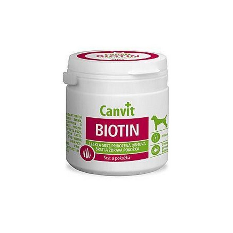 Canvit Biotin 100 g minerálny doplnok krmiva pre psov 
