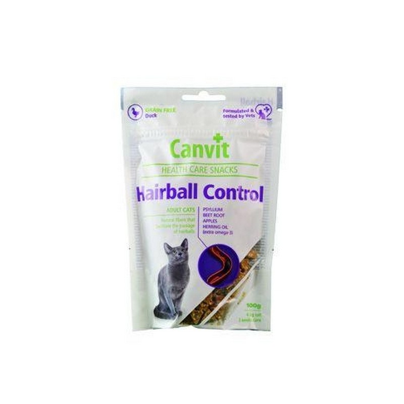 Canvit Hairball Control Snack 100 g polomäkká funkčná pochútka pre mačky