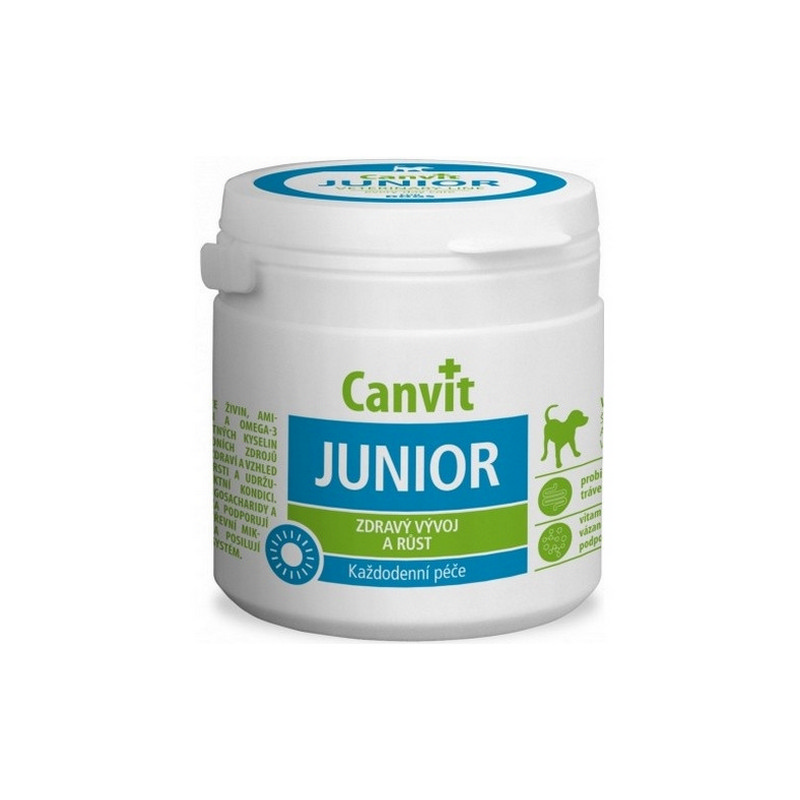 Canvit Junior 230 g vitamínový doplnok krmiva pre psov