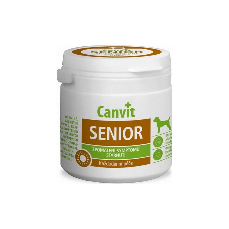 Canvit Senior 100 g vitamínový doplnok krmiva pre psov