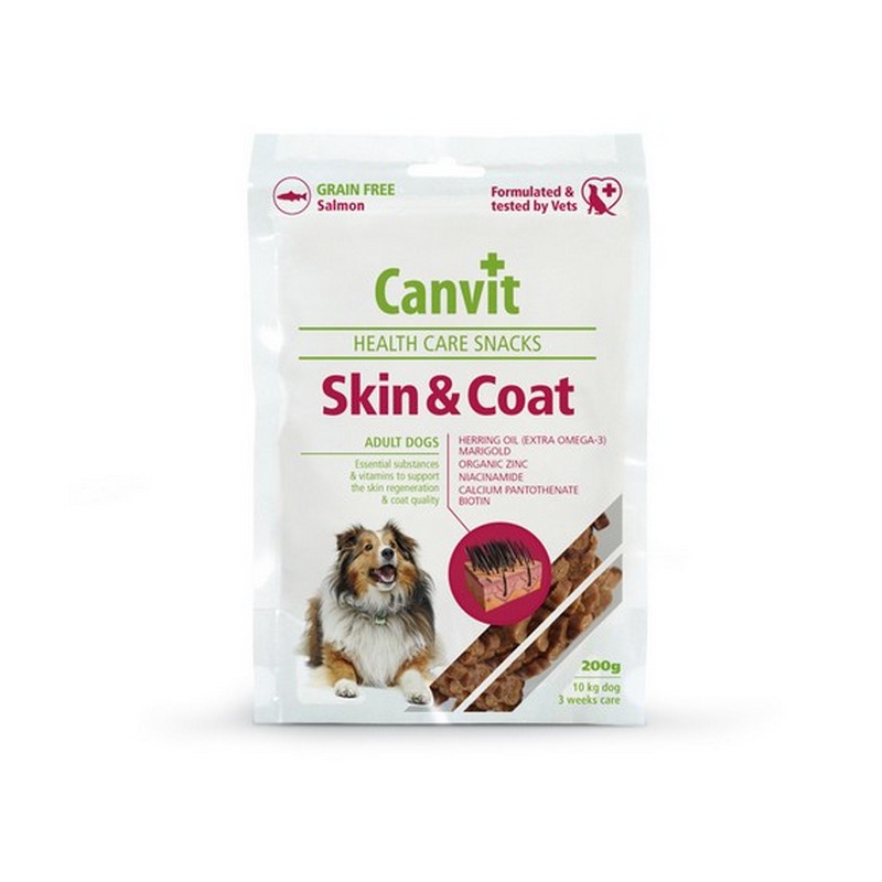 Canvit Snack Skin&Coat 200 g polomkk funkn pochka pre psov