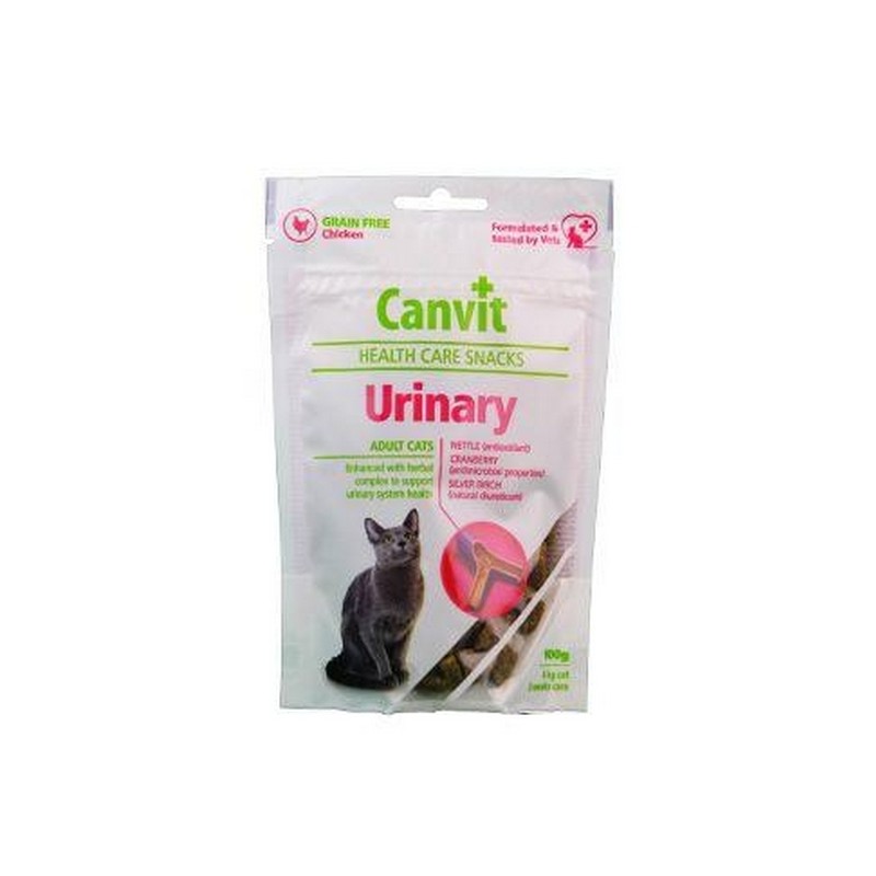 Canvit Urinary Snacks 100 g polomäkká funkčná pochúťka pre mačky