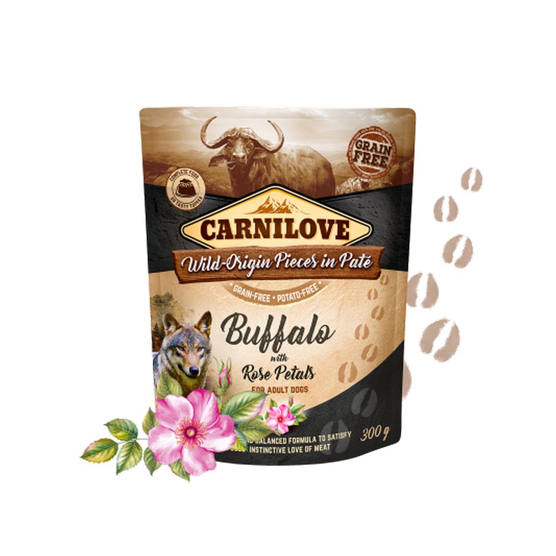 Carnilove kapsika pre psov pat buffalo & rose petals 300 g