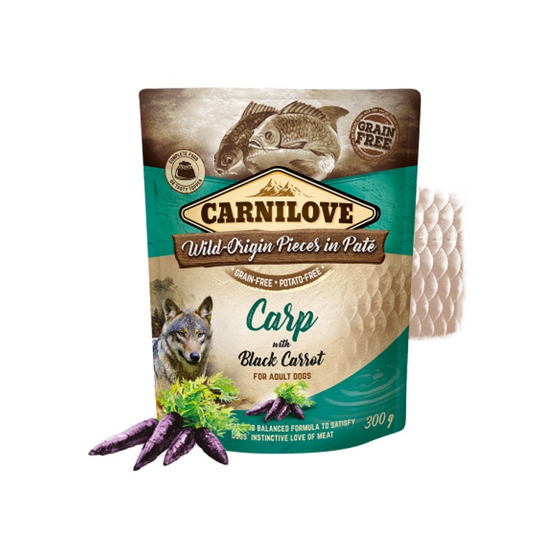 Carnilove kapsika pre psov pat carp & black carrot 300 g
