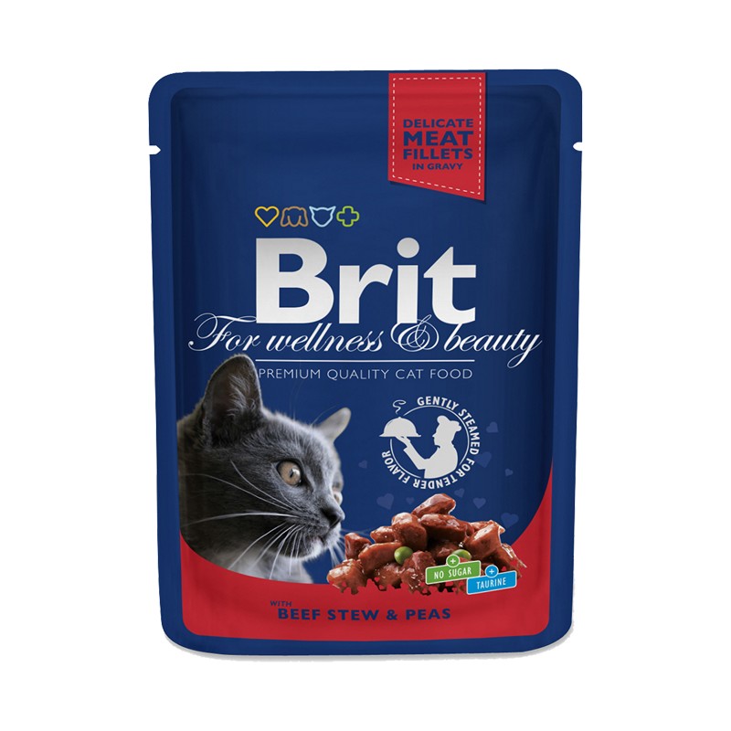 Brit Premium kapsika hovdzie s hrkom - 100g