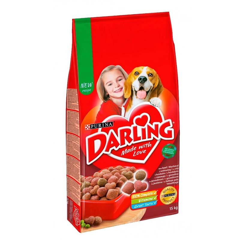 Darling granule pre dospelých psov hovädzie a zelenina 15 kg