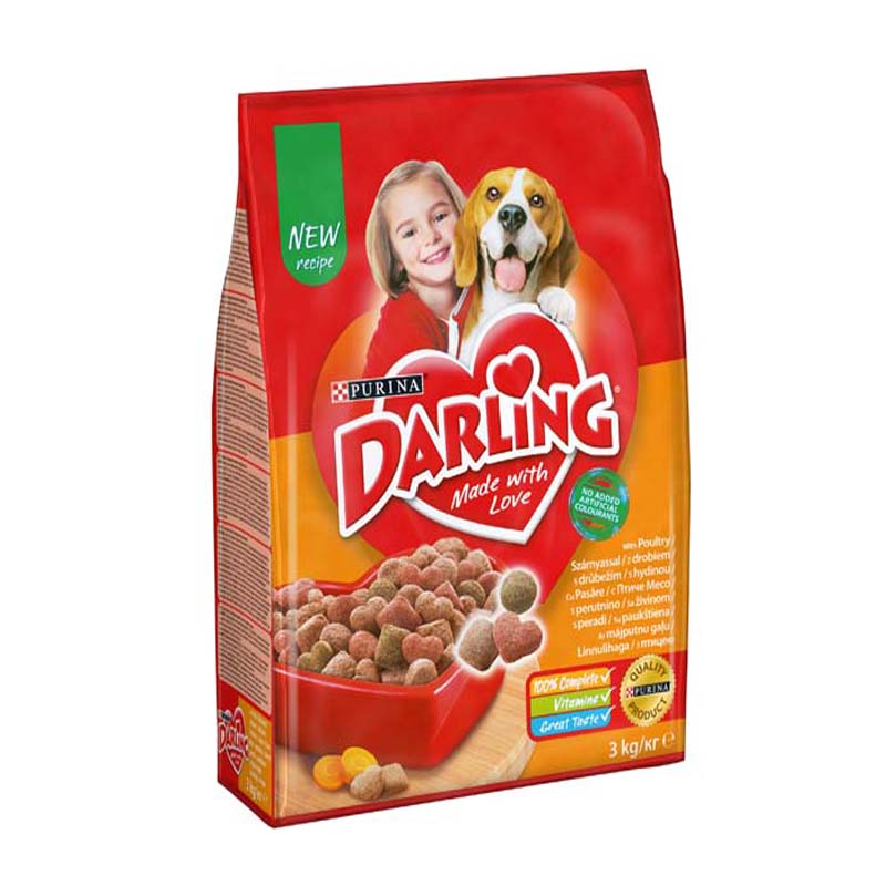 Darling granule pre dospelých psov hydina a zelenina 3 kg