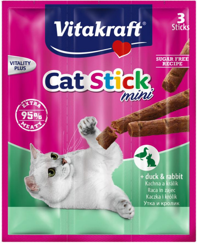 Vitakraft Cat pochoutka Stick mini Rabb.+ Duck 3 x 6 g