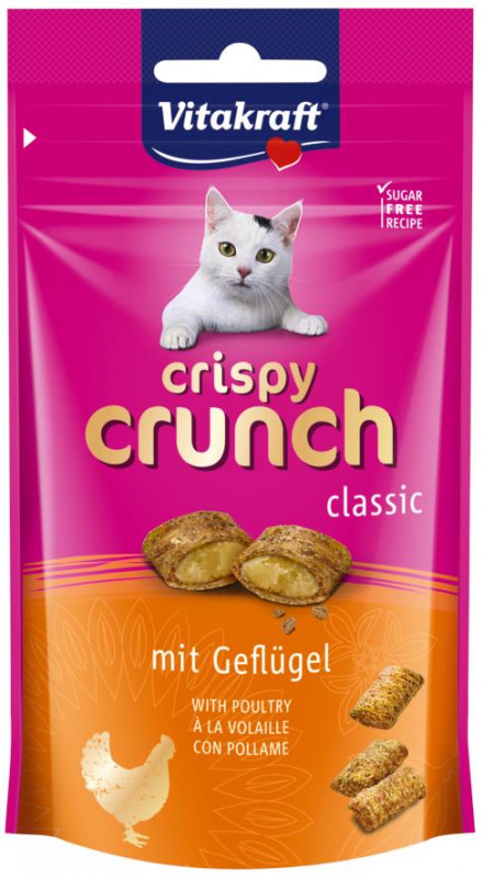 Vitakraft Cat pochúťka Crispy Crunch s hydinou 60g