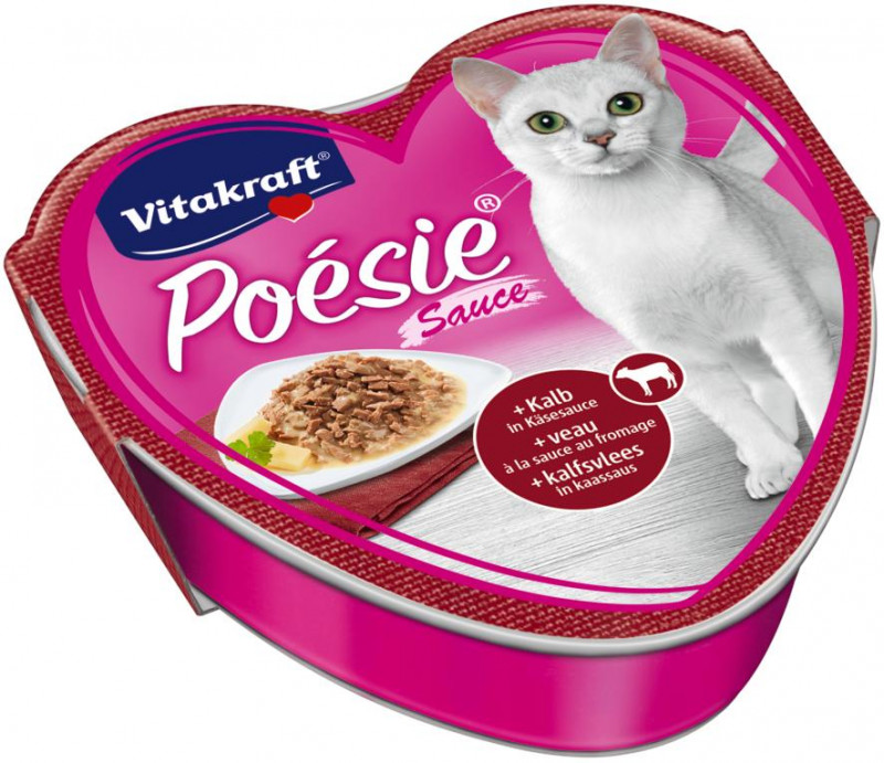 Vitakraft Cat Poésie teľacie v syrovej omáčke 85g