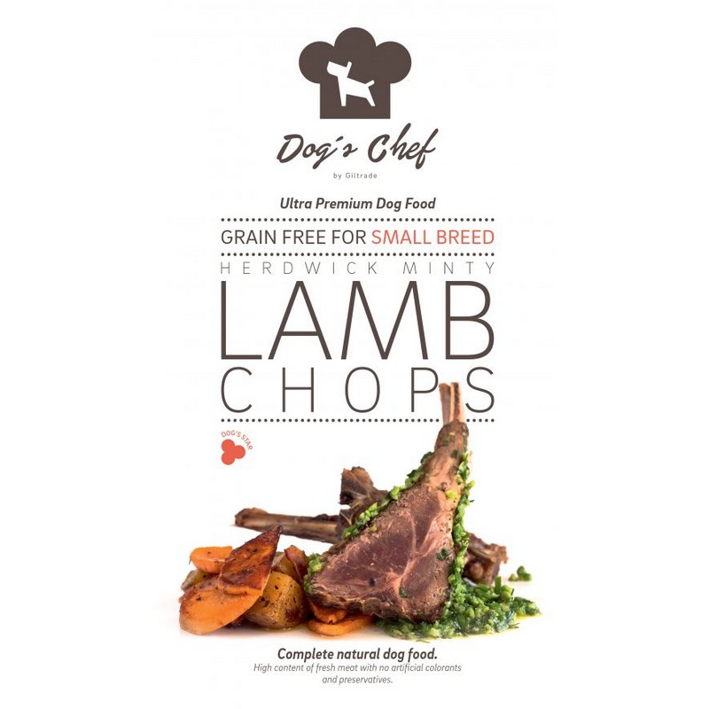 Dog's Chef Herdwick minty lamb chops for small breed 6 kg