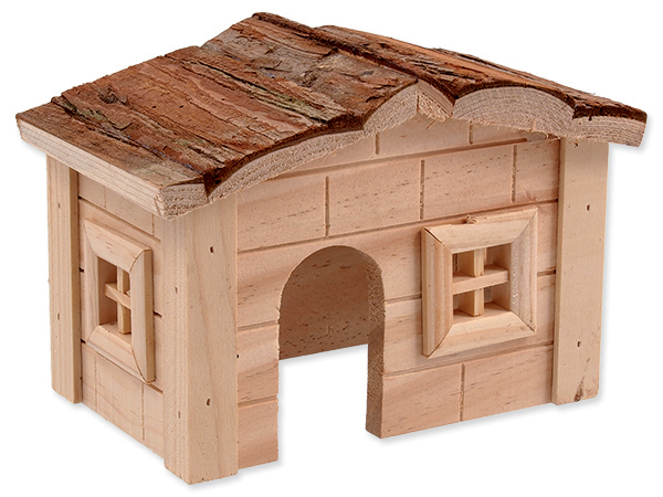Domček SMALL ANIMALS drevený 20,5 x 14,5 x 12 cm