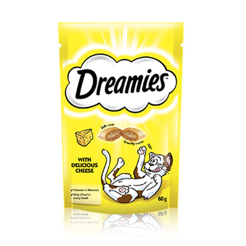 Dreamies pochúťka syrová pre mačky 60 g